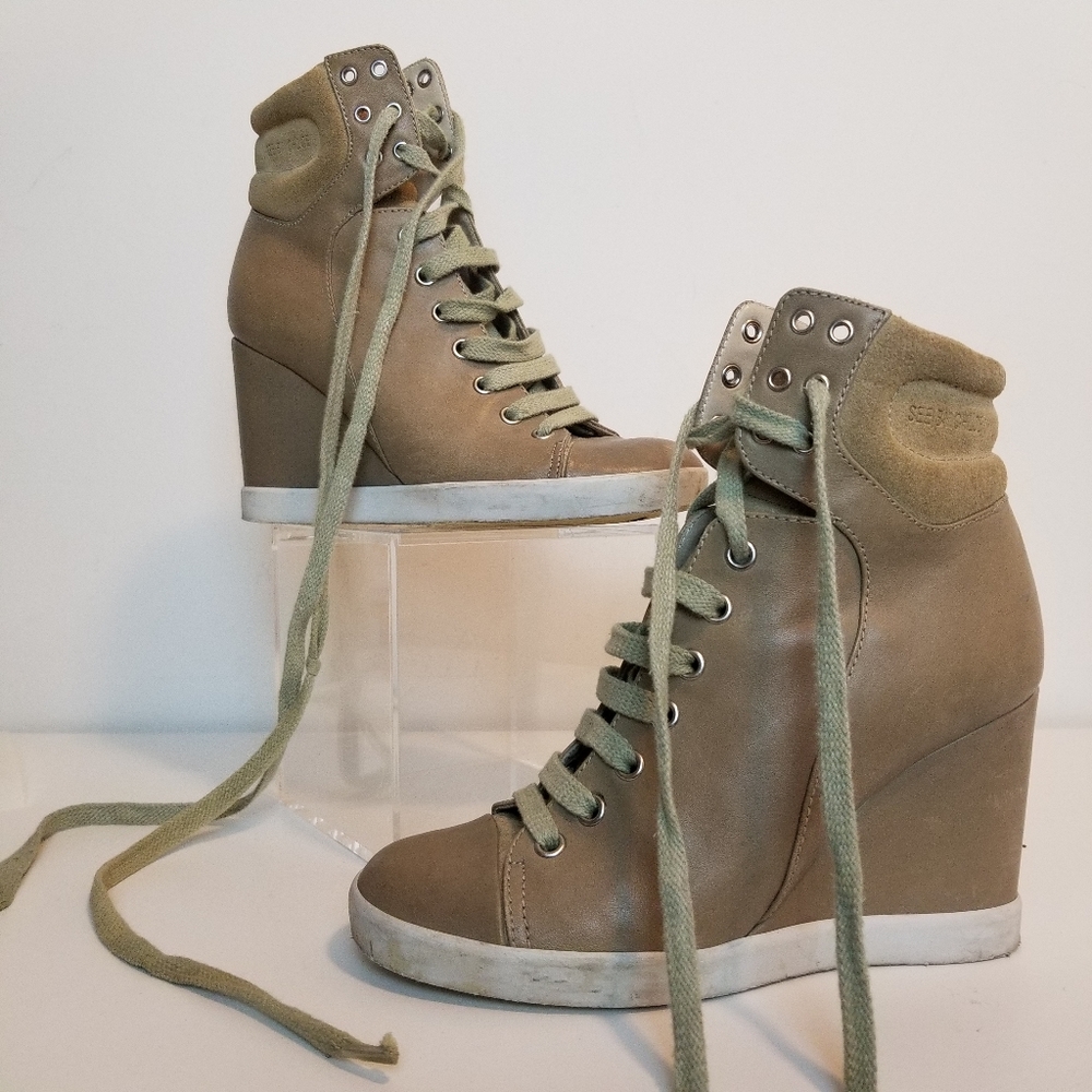 See By Chloe Olive Wedge Sneakers - Picture 2 of 12